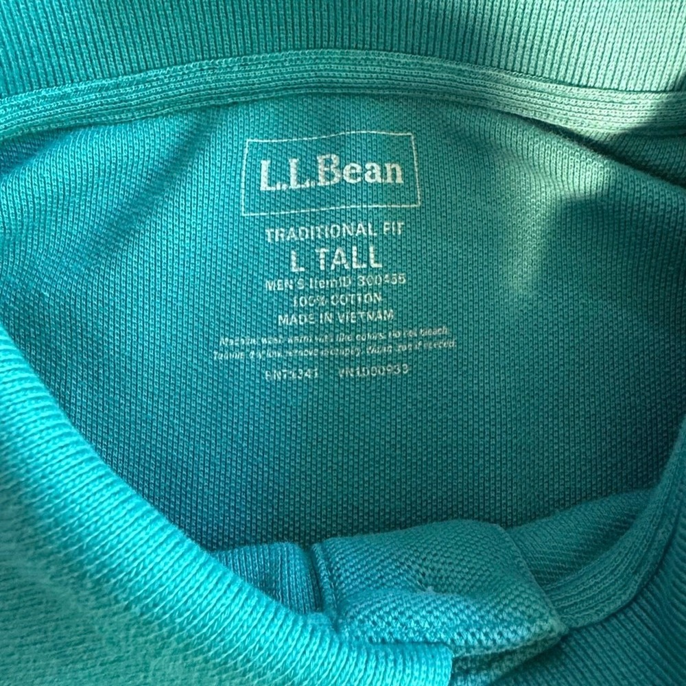 LL Bean Men's Polo Shirt Size Medium Preppy Casual - Picture 5 of 8